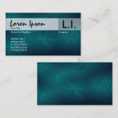 Elektrischer Regen - Grün Visitenkarte (Vorne/Hinten)
