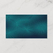 Elektrischer Regen - Grün Visitenkarte (Rückseite)