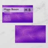 Elektrischer Regen - lila - besonders angefertigt Visitenkarte (Vorne/Hinten)