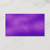 Elektrischer Regen - lila - besonders angefertigt Visitenkarte (Rückseite)