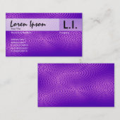 Elektrischer Regen - Lila Visitenkarte (Vorne/Hinten)