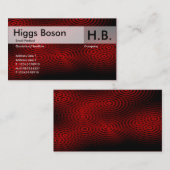 Elektrischer Regen - Rot - besonders angefertigt Visitenkarte (Vorne/Hinten)