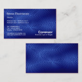 Elektrischer Regen (Schlicht) - Blau Visitenkarte (Vorne/Hinten)
