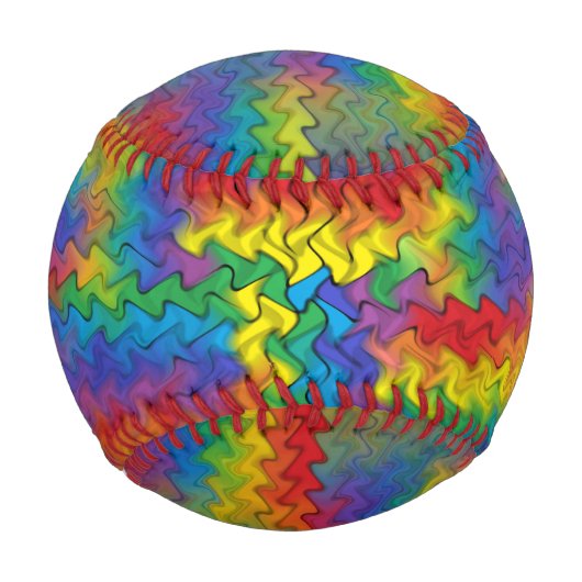 Elektrischer Regenbogen Baseball (Rückseite)