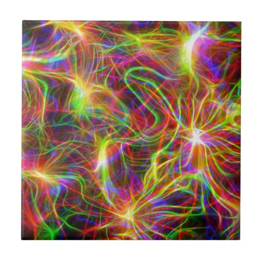 Elektrischer Regenbogen Fliese (Vorderseite)