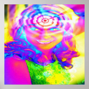 Elektrischer Regenbogen Poster