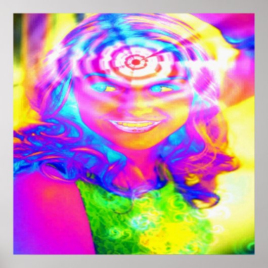 Elektrischer Regenbogen Poster (Vorne)