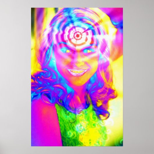 Elektrischer Regenbogen Poster (Vorne)