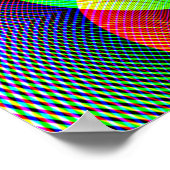 Elektrischer Regenbogen Poster (Ecke)