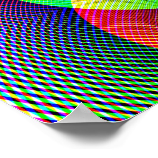 Elektrischer Regenbogen Poster (Ecke)