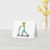 Elektrischer Roller Karte (Gelbe Blume)