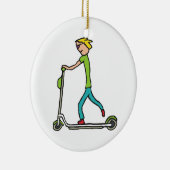 Elektrischer Roller Keramik Ornament (Rechts)