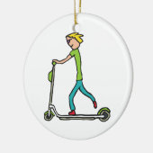 Elektrischer Roller Keramik Ornament (Links)