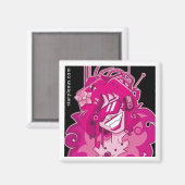 elektrischer rosa Magnet (Vorderseite/Rückseite)