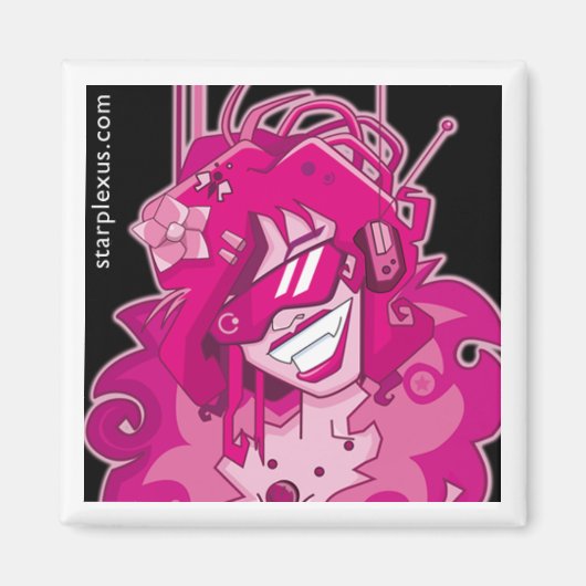 elektrischer rosa Magnet (Vorne)