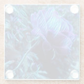 Elektrischer Rose Garden Glass Untersetzer (Rückseite)