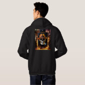 Elektrischer Schädel Hoodie (Schwarz voll)