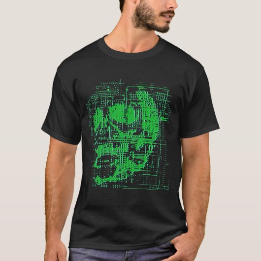 Elektrischer Schädel T-Shirt (Vorderseite)