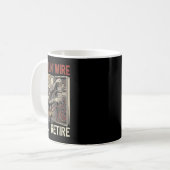 Elektrischer Schädeldraht Til I Vintag Kaffeetasse (Vorderseite Links)