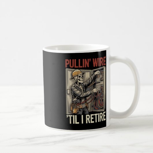 Elektrischer Schädeldraht Til I Vintag Kaffeetasse (Rechts)