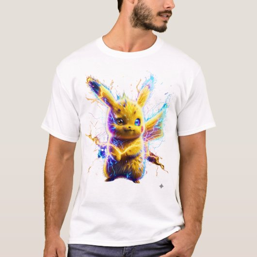 Elektrischer Schlag Pikachu - Hyperrealistischer N T-Shirt (Vorderseite)