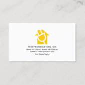 Elektrischer Schottenbrille Visitenkarte (Rückseite)