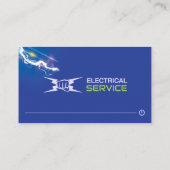 Elektrischer Service, Elektriker Visitenkarte (Rückseite)