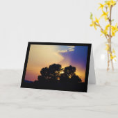 Elektrischer Sonnenuntergangs Himmel Karte (Gelbe Blume)