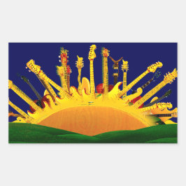 ELEKTRISCHER SONNENVERKEHR! RECHTECKIGER AUFKLEBER