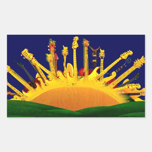 ELEKTRISCHER SONNENVERKEHR! RECHTECKIGER AUFKLEBER (Vorderseite)