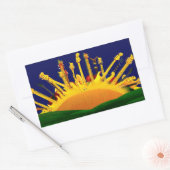 ELEKTRISCHER SONNENVERKEHR! RECHTECKIGER AUFKLEBER (Umschlag)