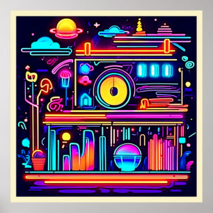 Elektrischer Stadtpuls Poster