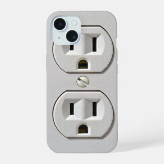 Elektrischer Steckdosenstecker iPhone 15 Hülle