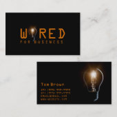 Elektrischer Strom, Elektriker, Visitenkarte (Vorne/Hinten)