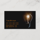 Elektrischer Strom, Elektriker, Visitenkarte (Rückseite)