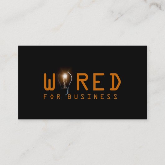 Elektrischer Strom, Elektriker, Visitenkarte (Vorderseite)