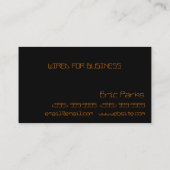 Elektrischer Strom, Elektriker, Visitenkarte (Rückseite)