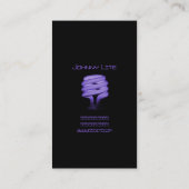 Elektrischer Strom, Elektro-, Strom- und Glühlampe Visitenkarte (Rückseite)