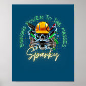 Elektrischer Strom Poster (Vorne)