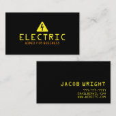 Elektrischer Strom Visitenkarte (Vorne/Hinten)