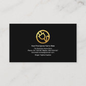 Elektrischer Stromkreis für grüne Zuhause Visitenkarte (Rückseite)