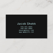 Elektrischer Stromstecker Visitenkarte (Rückseite)