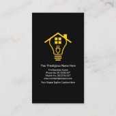 Elektrischer Stromverteiler für kreative Zuhause Visitenkarte (Rückseite)