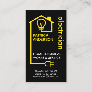 Elektrischer Stromverteiler für kreative Zuhause Visitenkarte