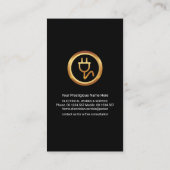 Elektrischer Stromverteiler Visitenkarte (Rückseite)