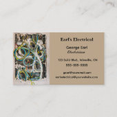 Elektrischer Stromverteiler Visitenkarte (Vorderseite)
