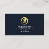 Elektrischer Stromverteiler von Gold Zuhause Visitenkarte (Rückseite)