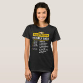Elektrischer Stundensatz Stromkabel Lineman T-Shirt (Vorne ganz)