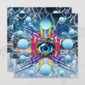 Elektrischer Sturm Feiertagskarte (Vorne/Hinten)