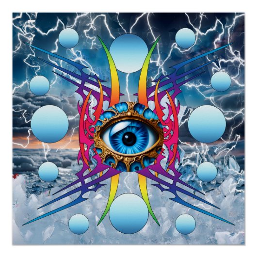 Elektrischer Sturm Poster (Vorderseite)